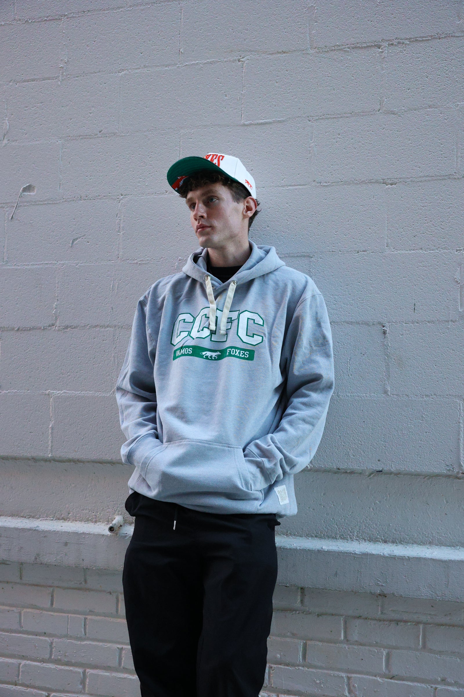 Grey Vintage Gym Hoodie