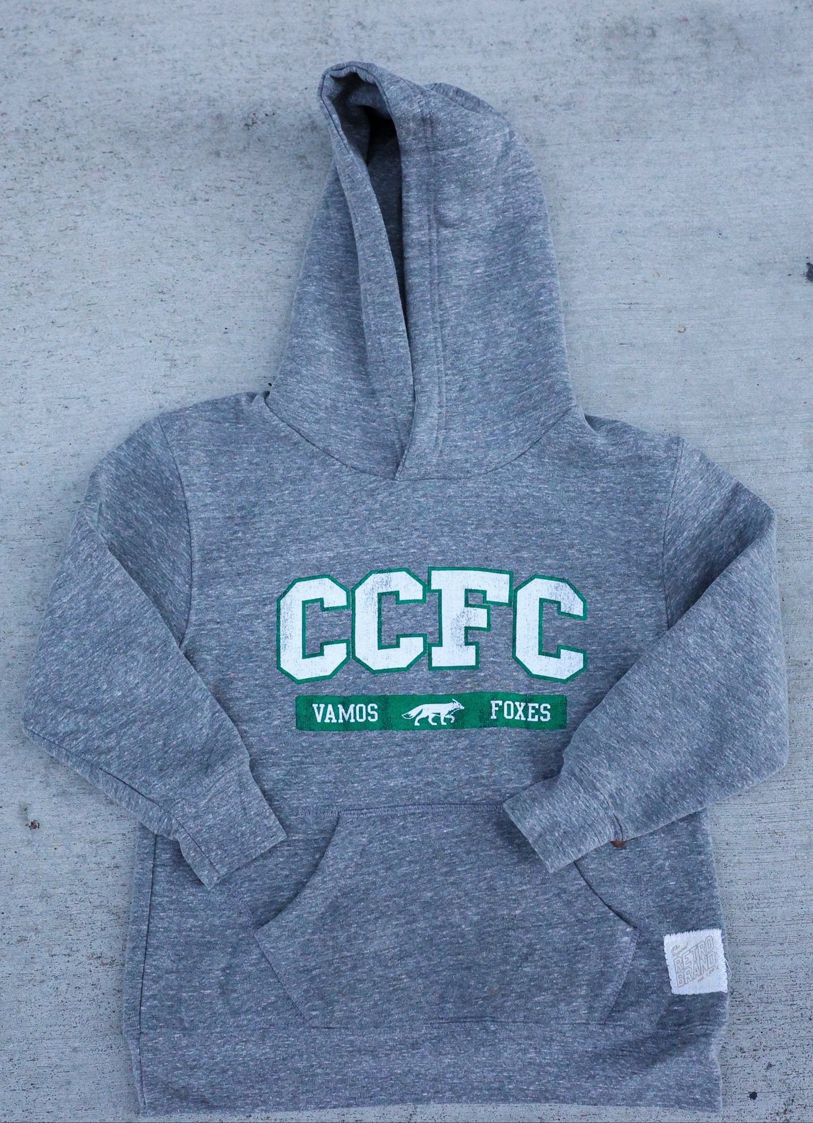 YOUTH Grey Vintage Gym Hoodie