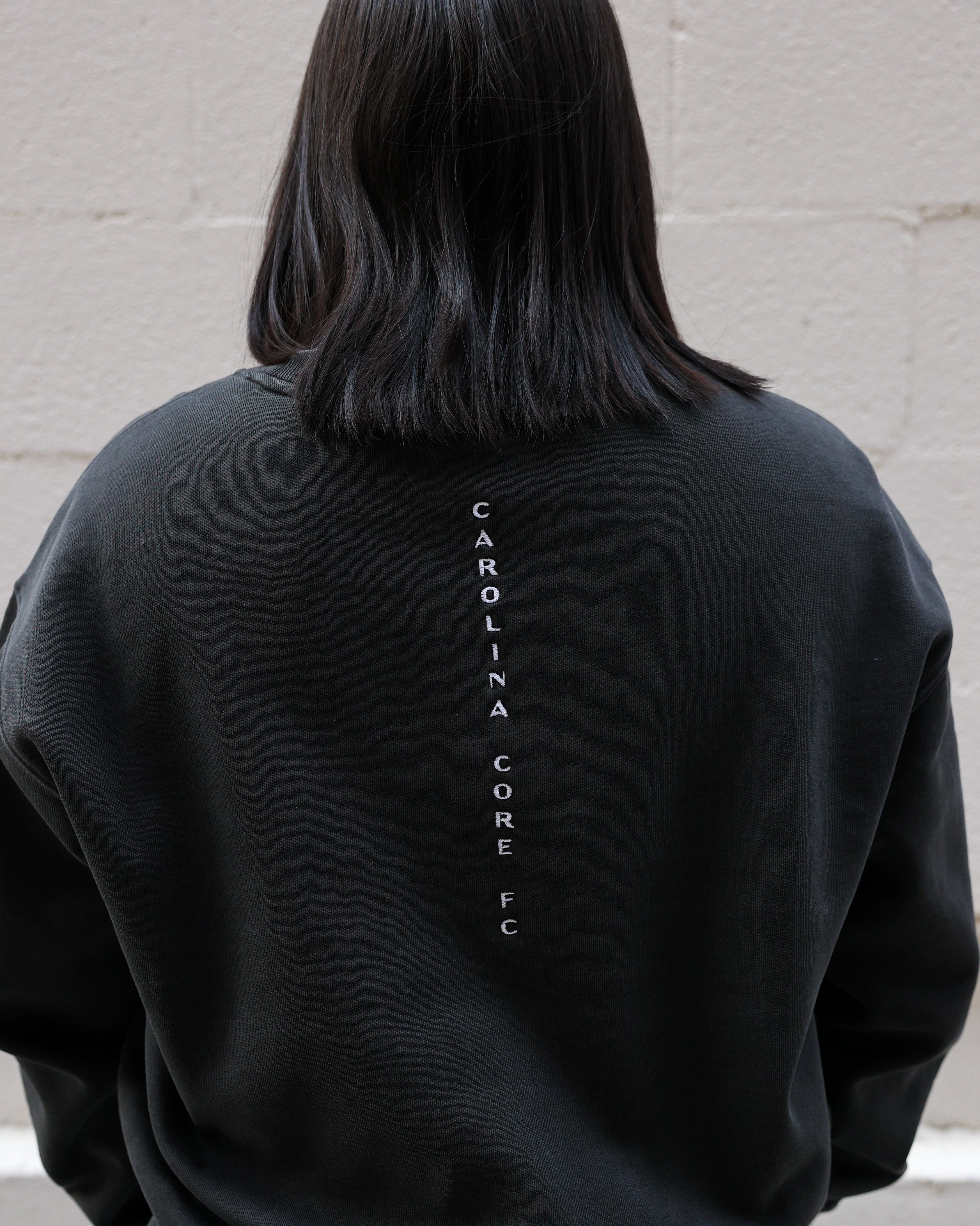 Faded Black Vertical Women's Crew