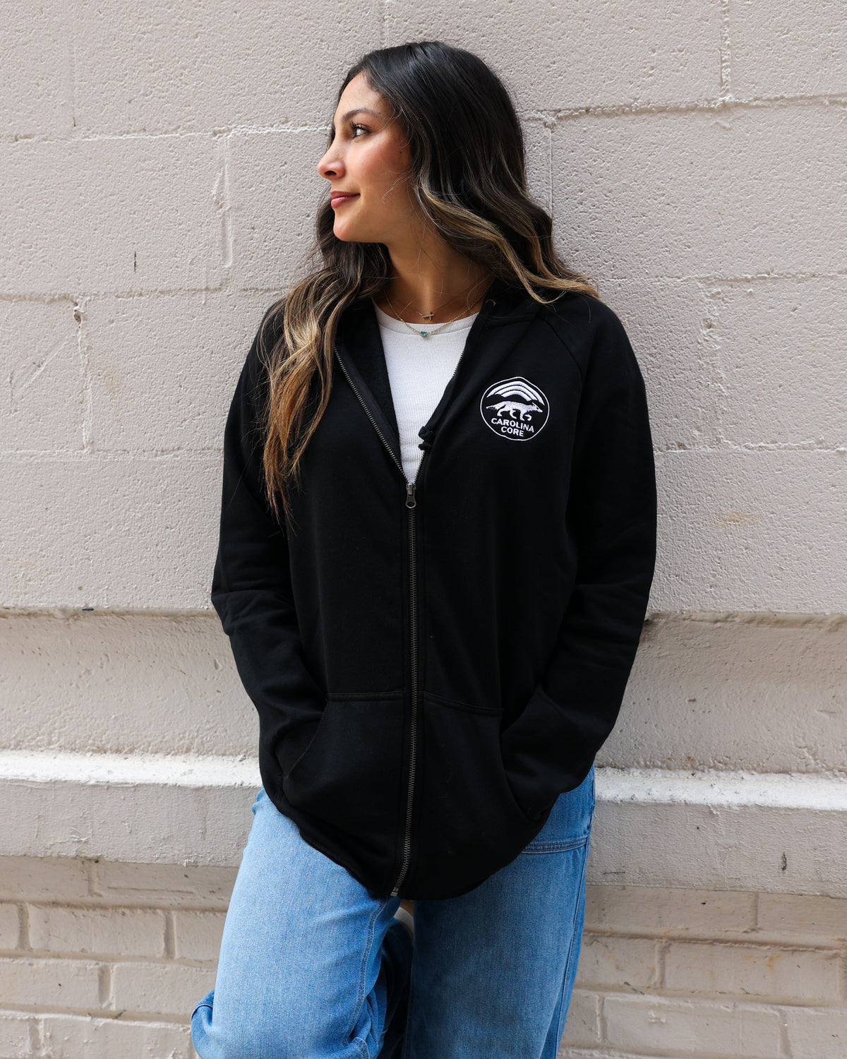 Black Zip Women's Hoodie