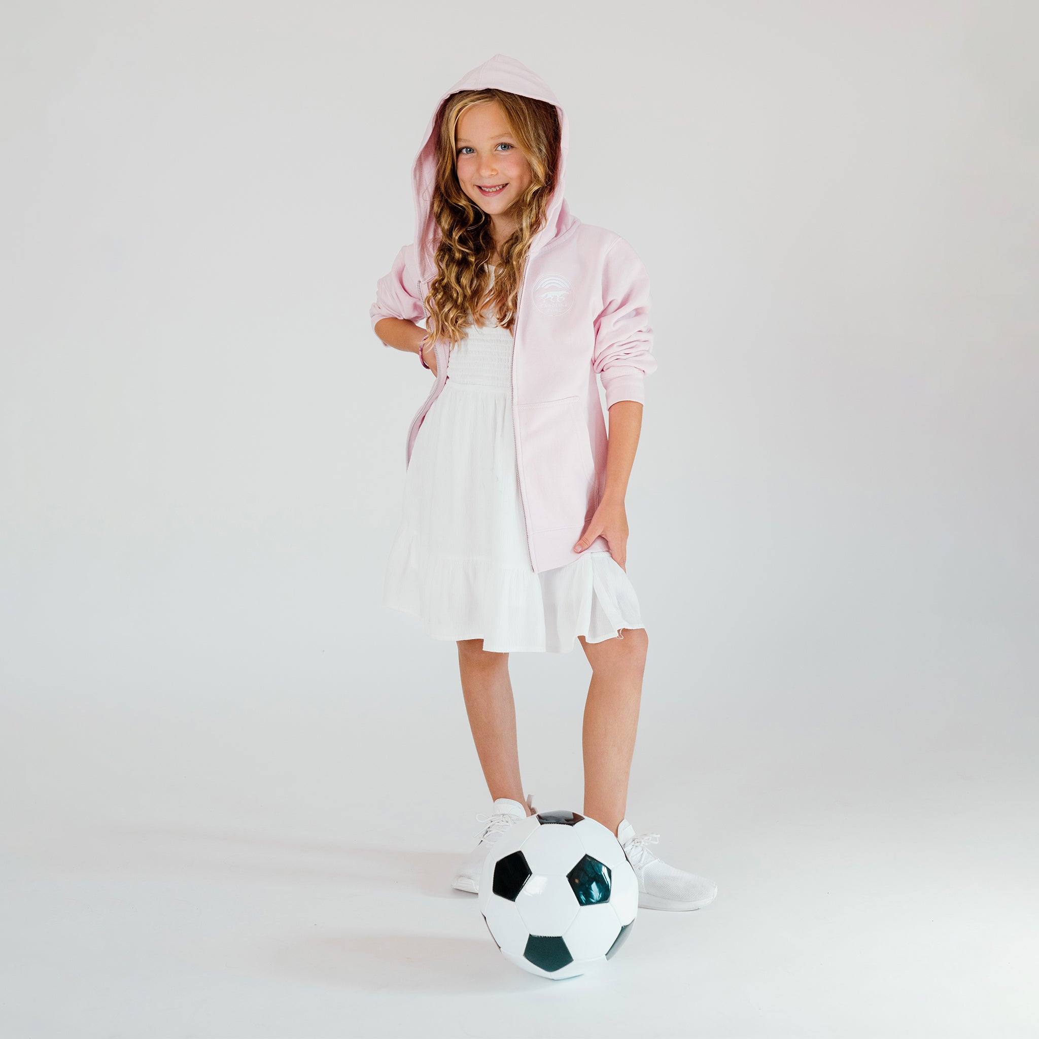 Pink Zip YOUTH Hoodie