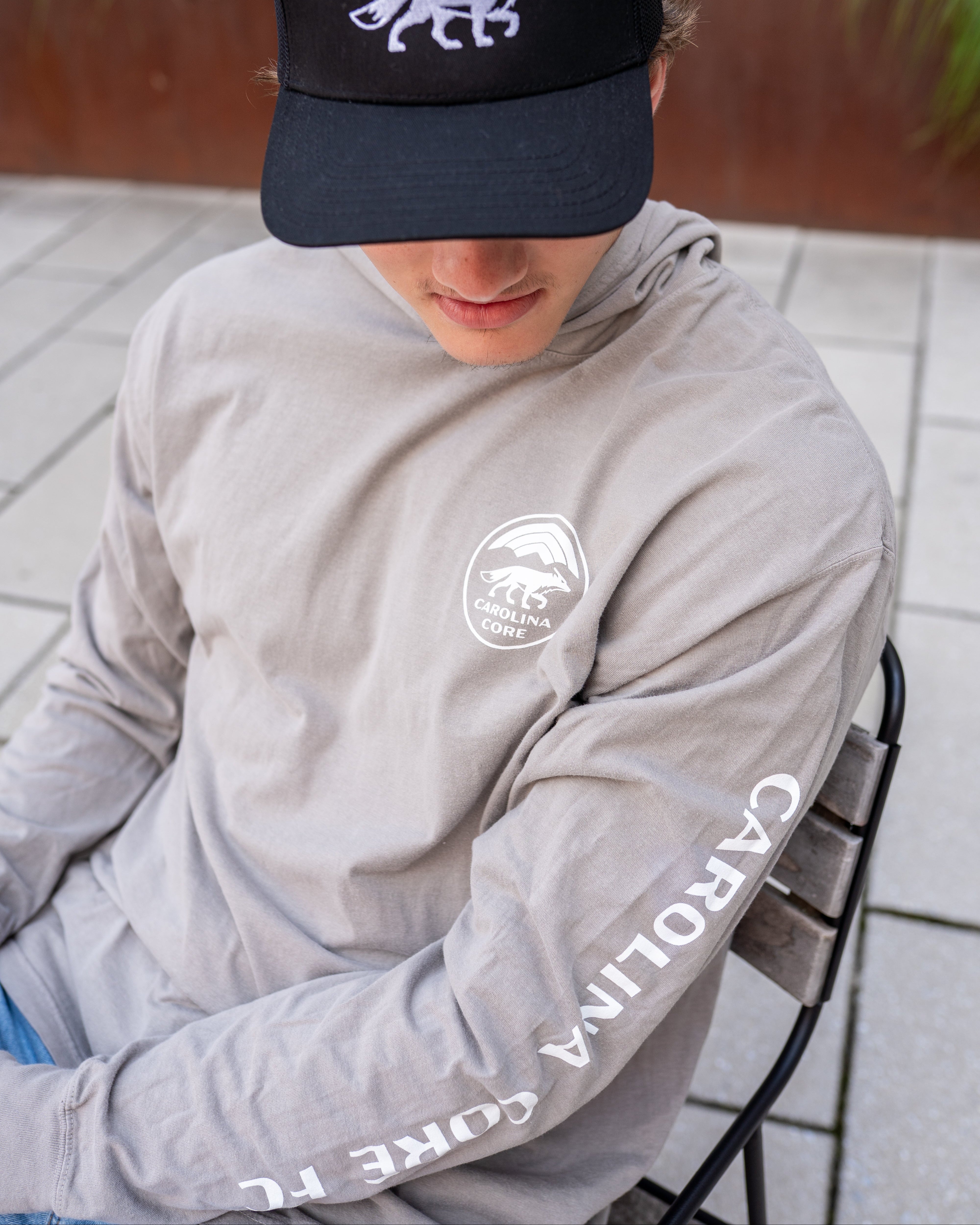 Grey Long Sleeve Hoodie