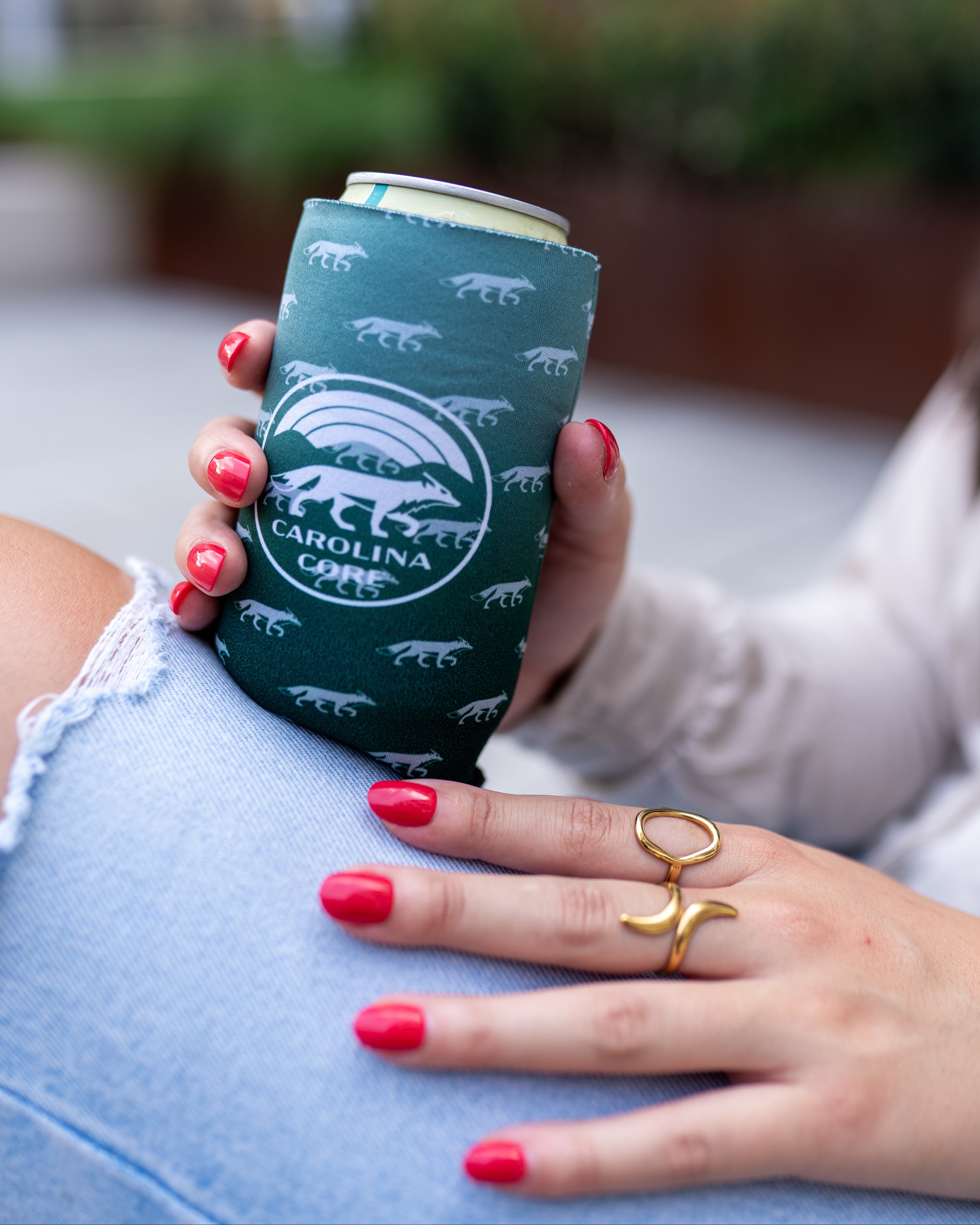 Green Ombre Slim Koozie