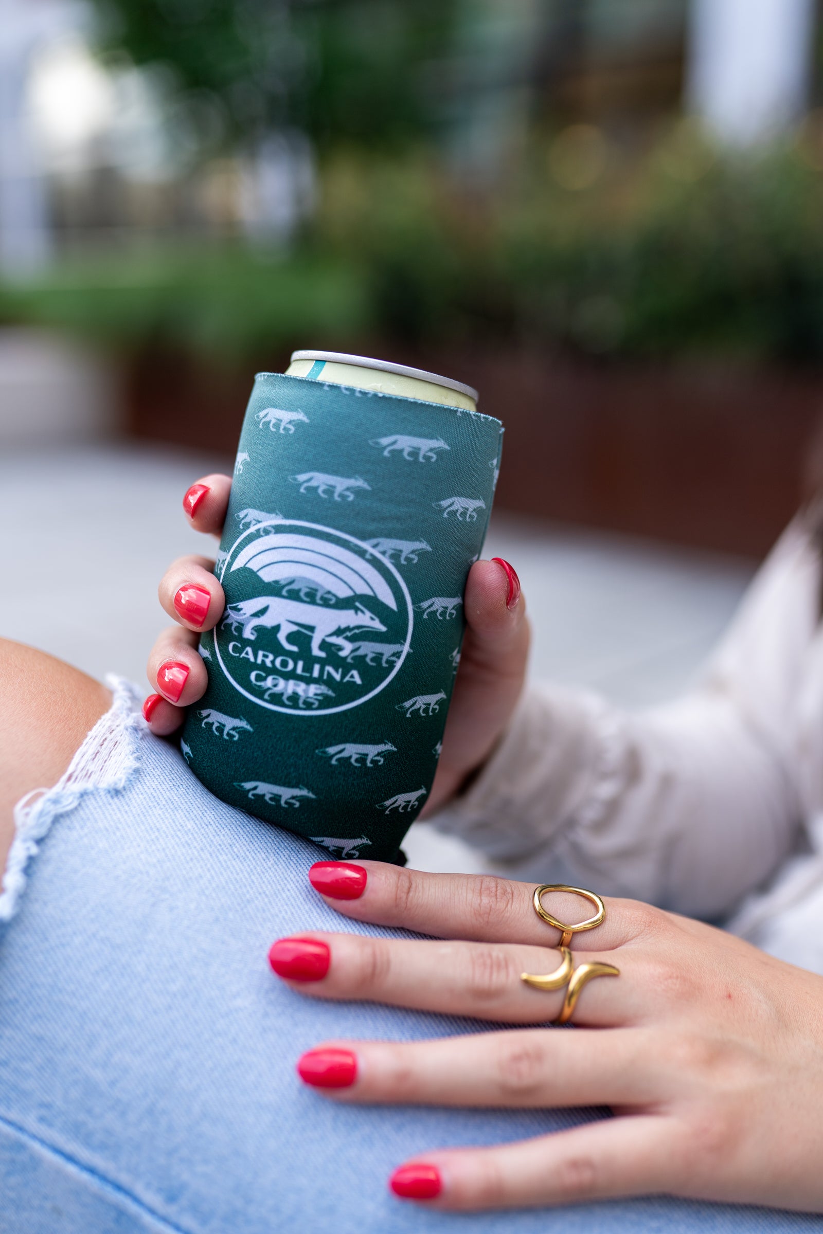 Green Ombre Koozie