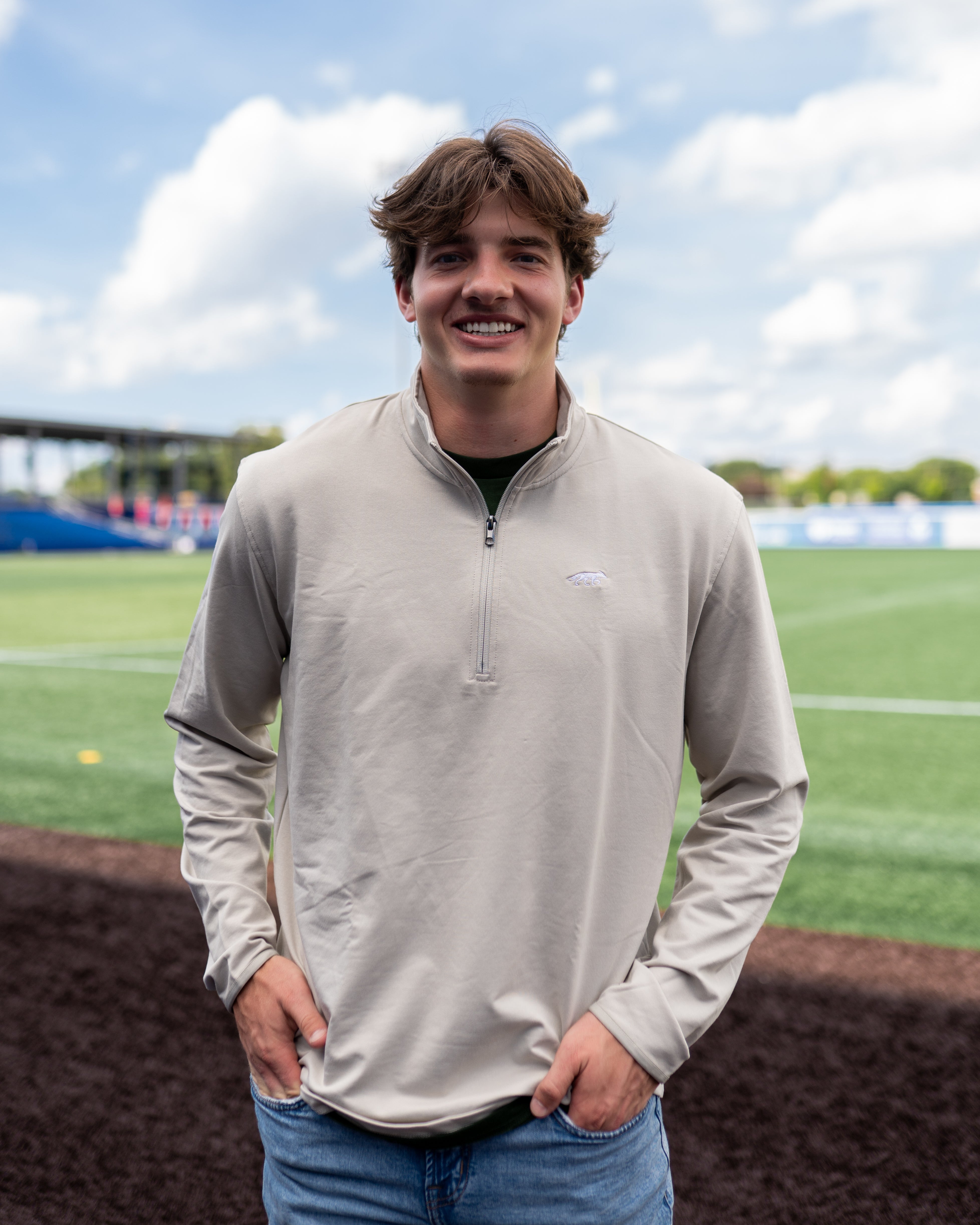 Neutral Lightweight 1/4 Zip