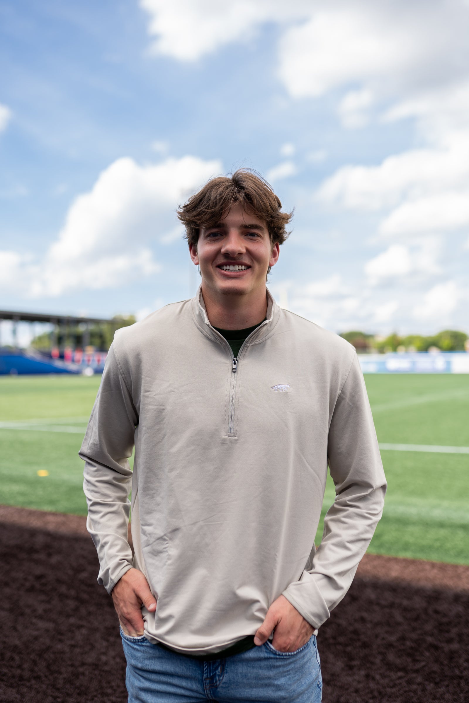 Neutral Lightweight 1/4 Zip