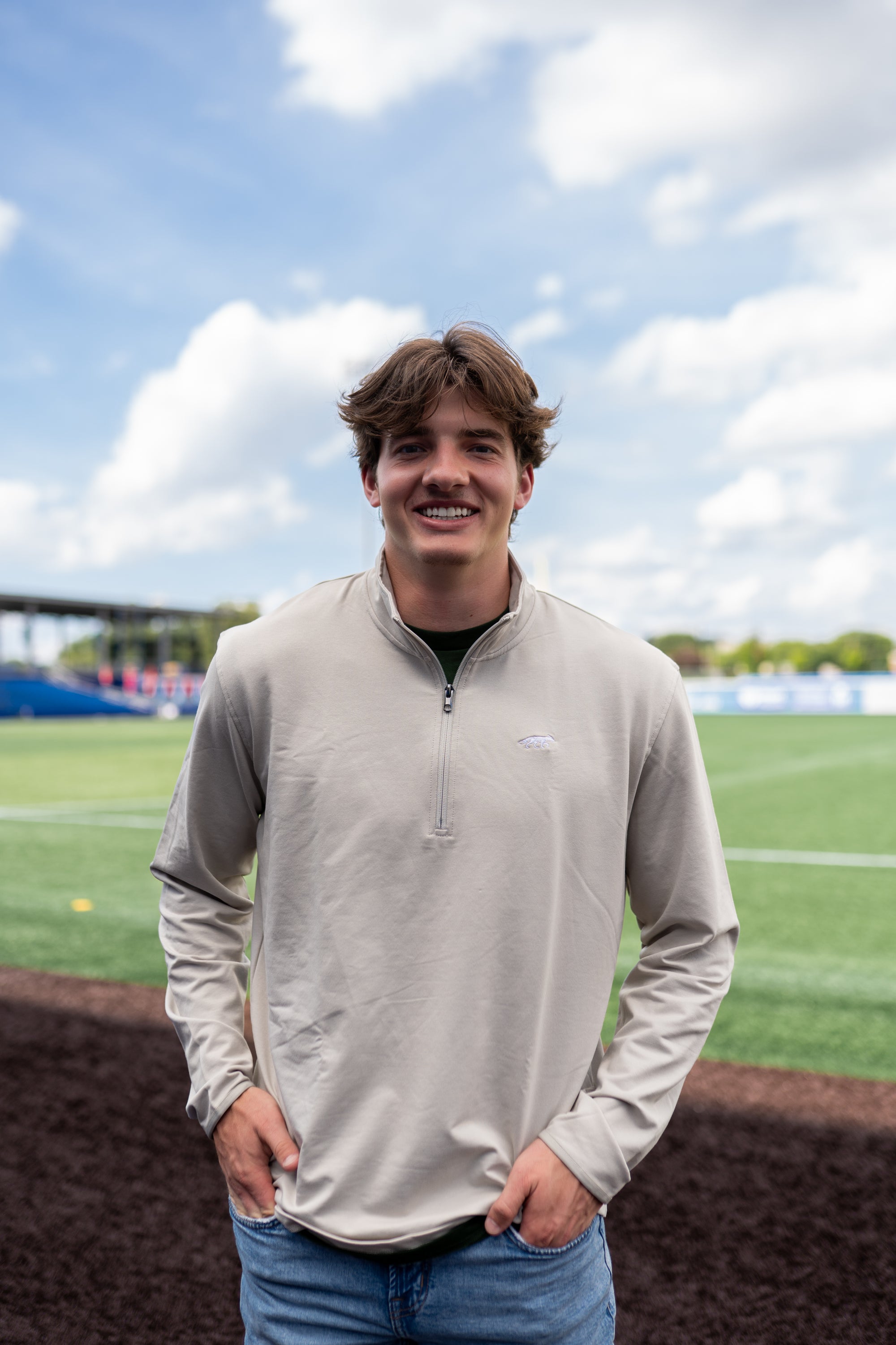 Neutral Lightweight 1/4 Zip