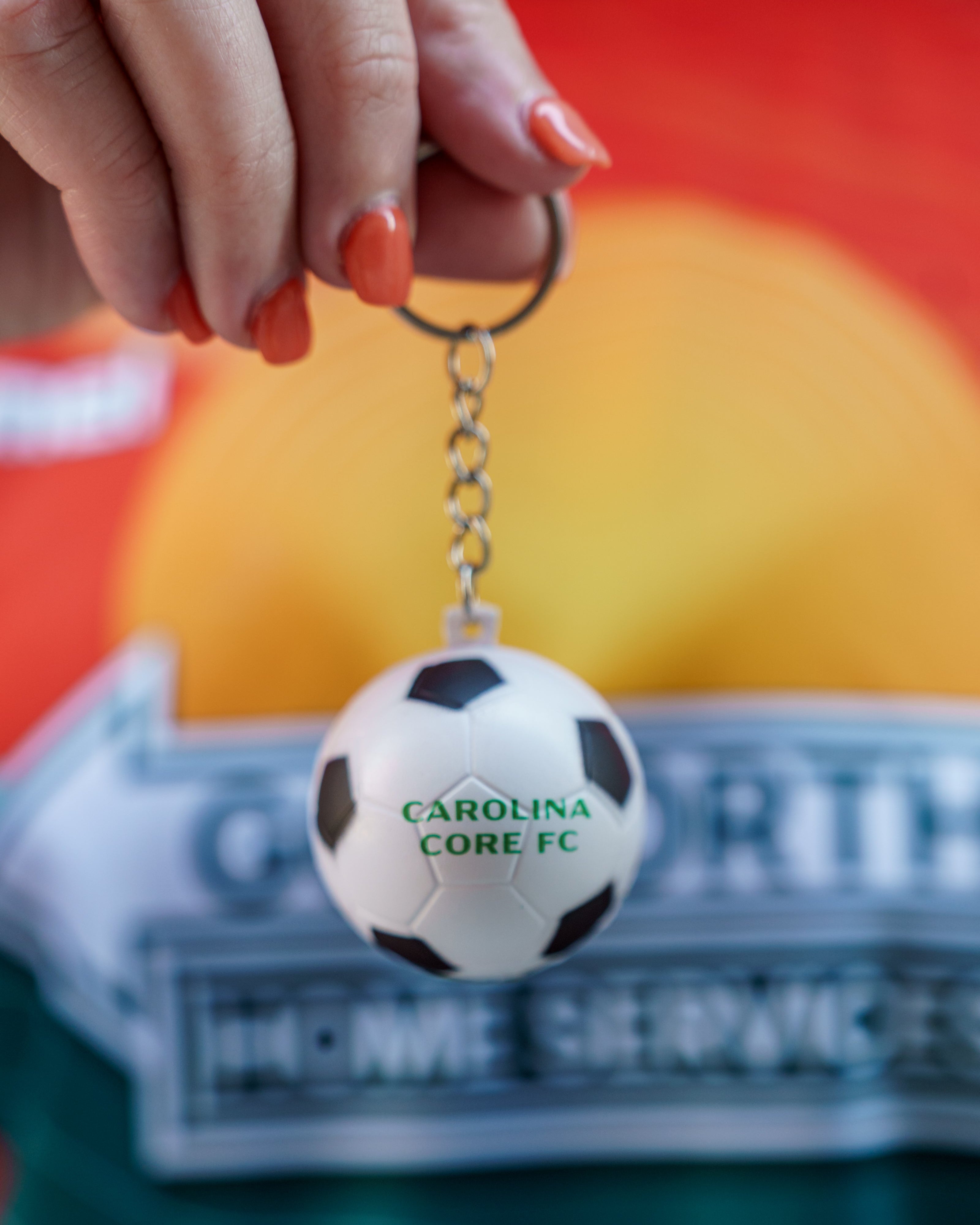 Soccer Ball Keychain