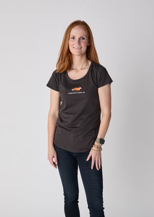 Charcoal Women's Scoop Tee