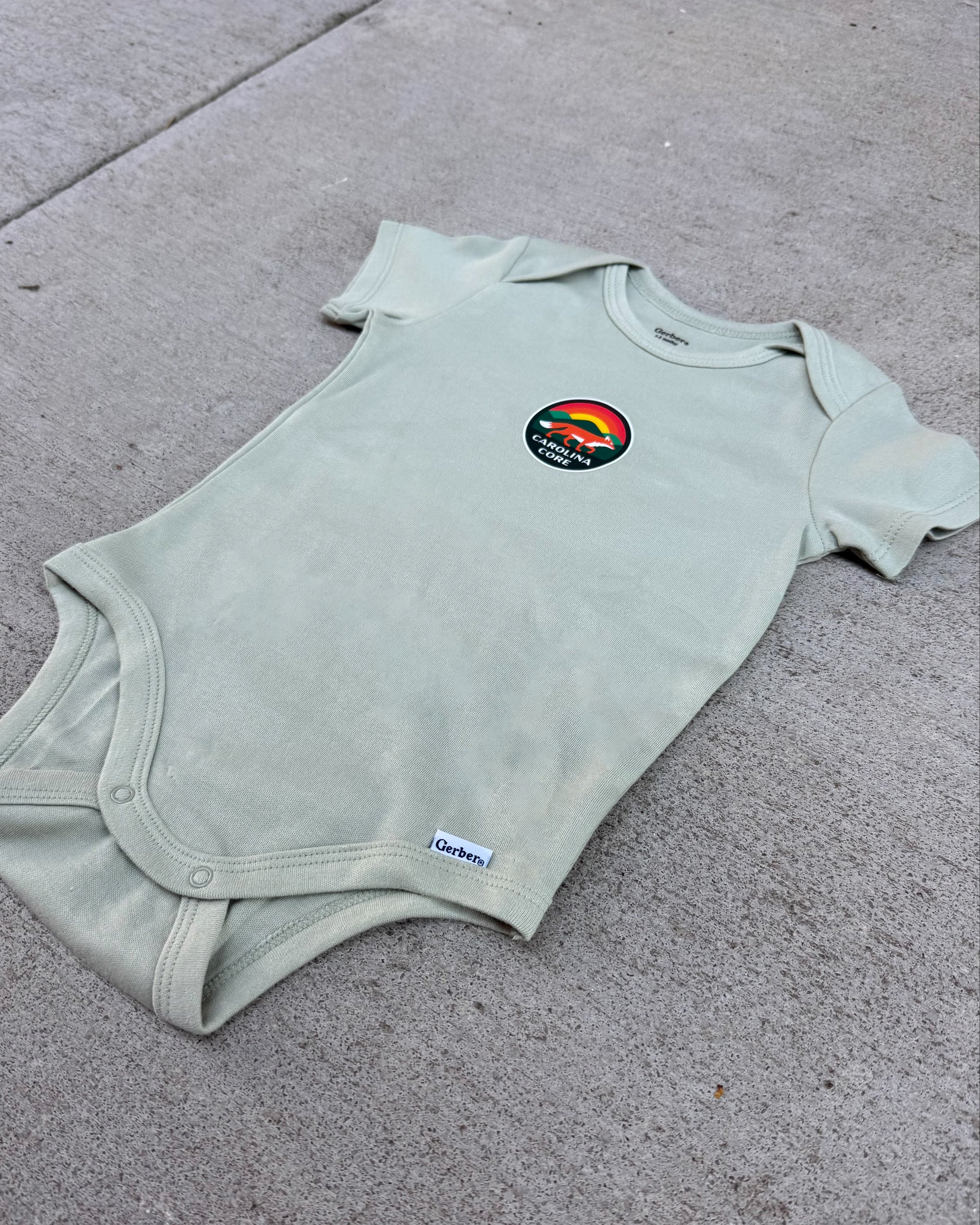 Green Logo Onesie