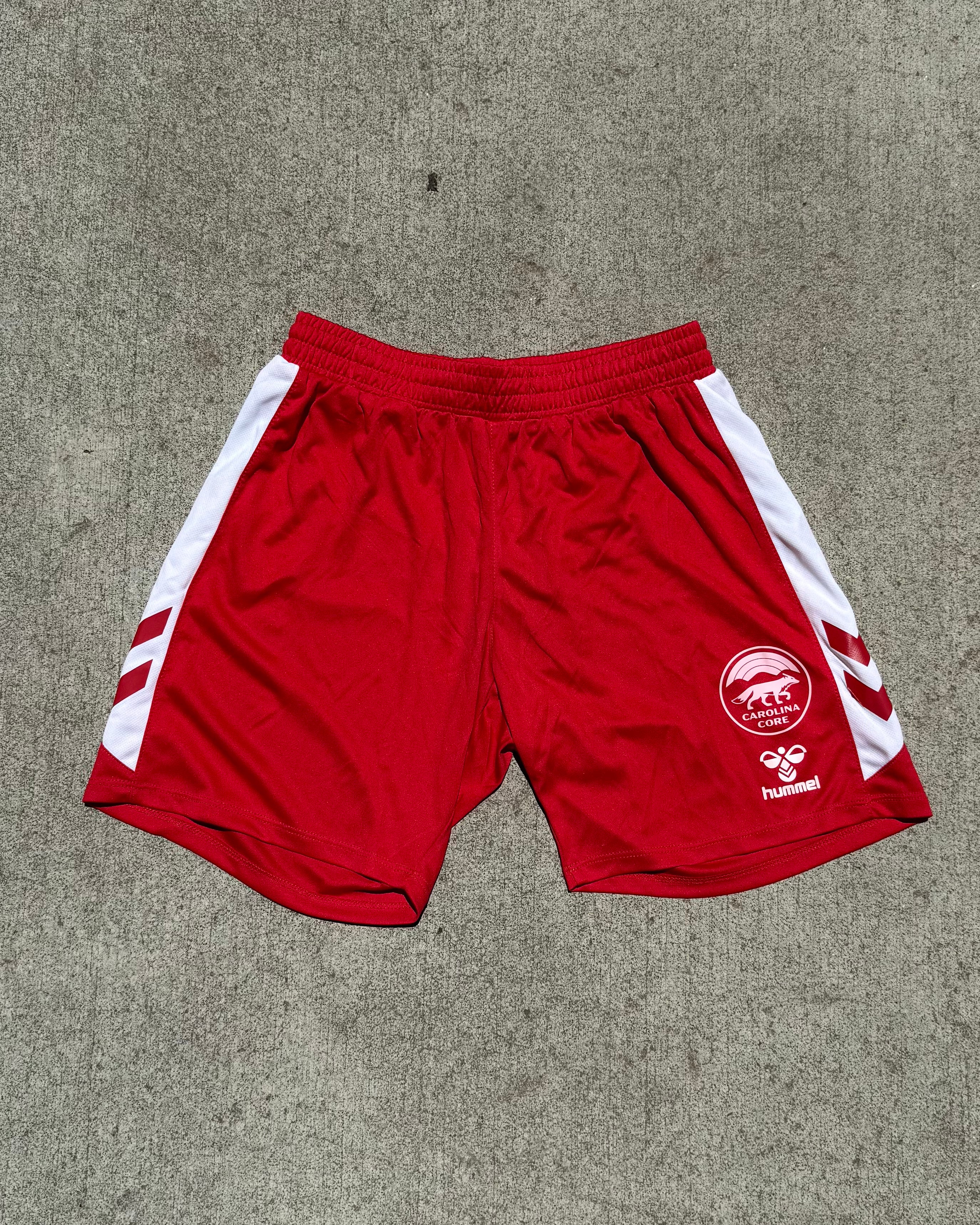 hummel Youth Red Match Shorts