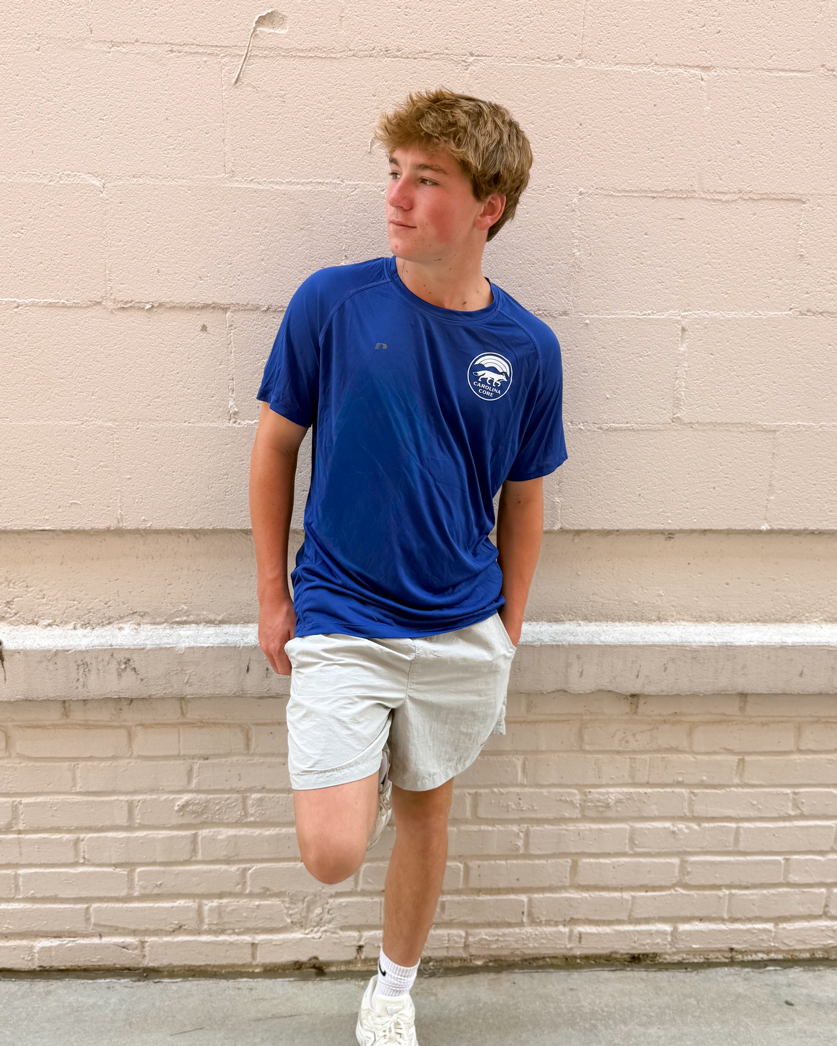 hummel Blue Athletic Tee