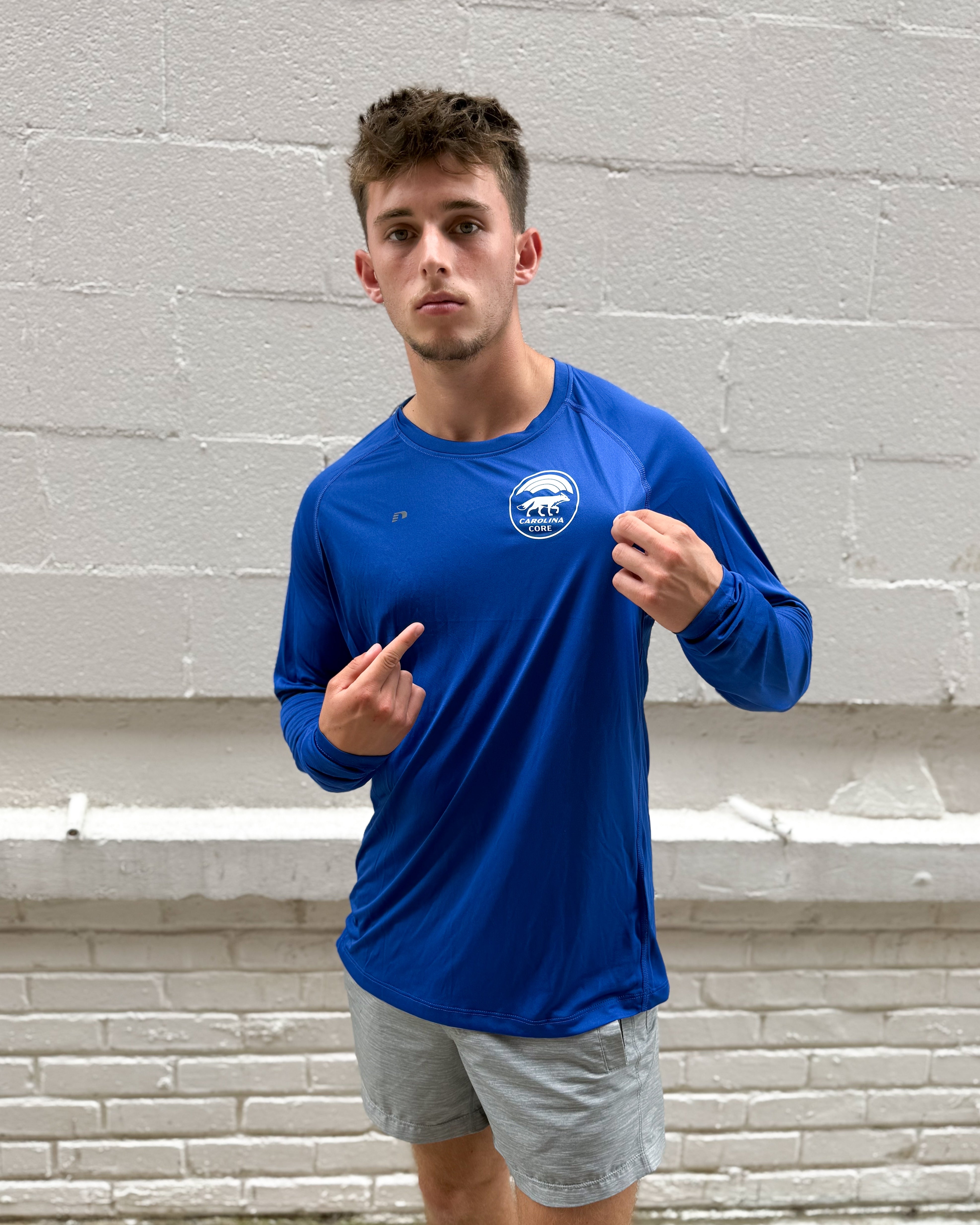 hummel Blue Athletic Longsleeve Tee