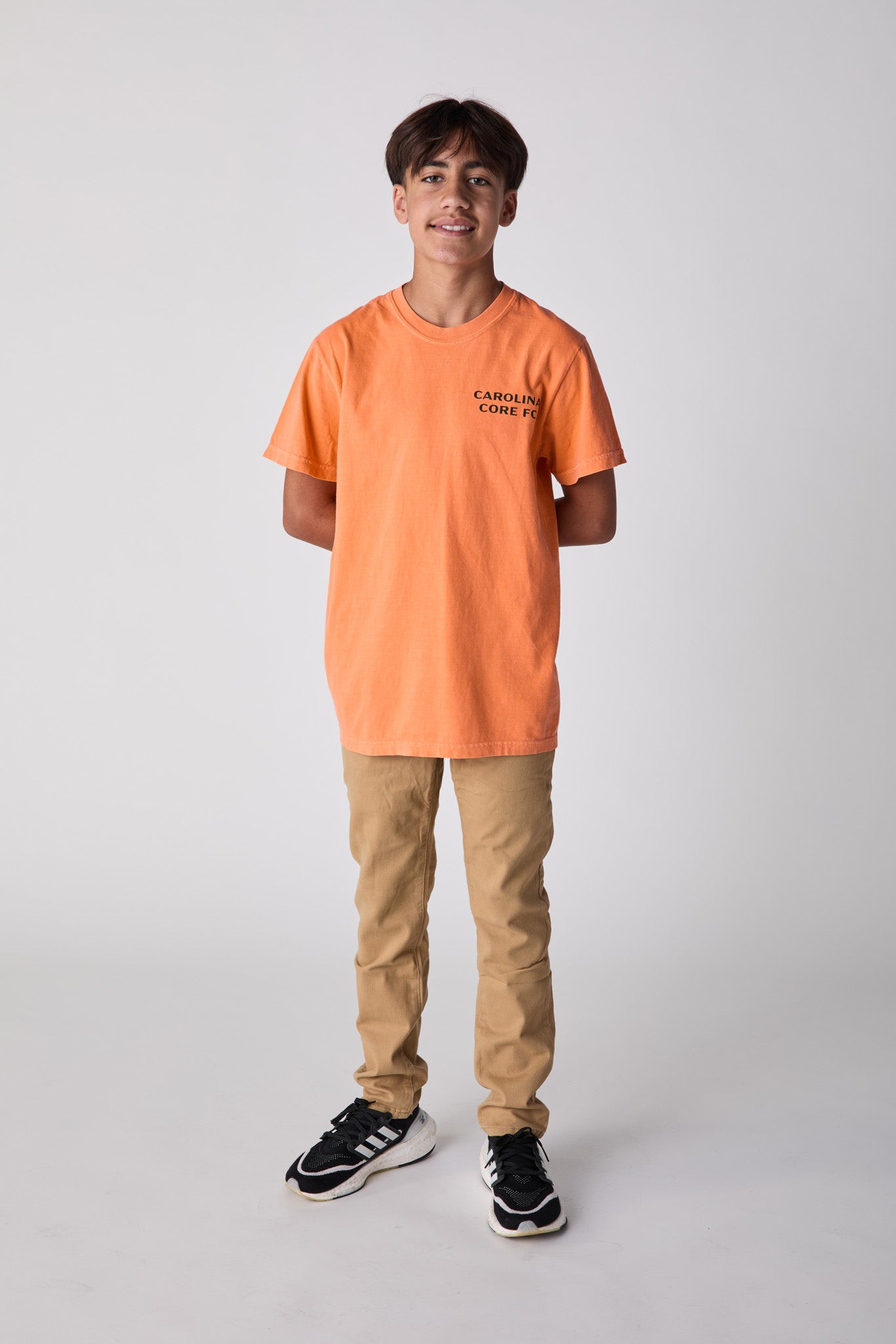 Adult Comfort Wash Tshirt - White | Citron | Orange