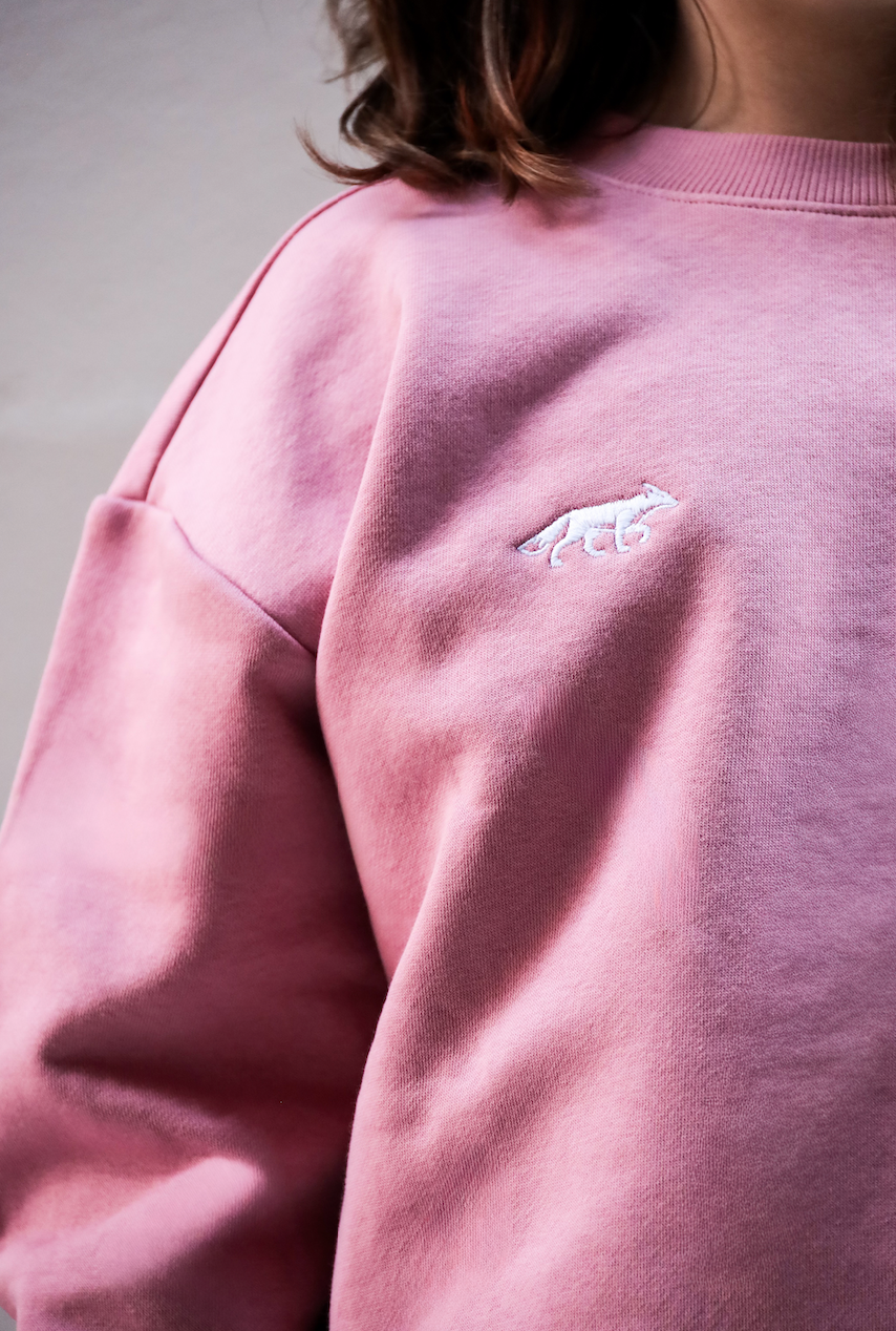 hummel YOUTH Pink Crewneck White Fox
