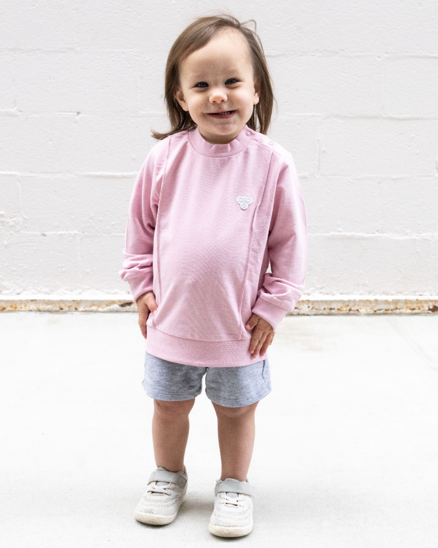 hummel Pink Ruffle TODDLER Crew
