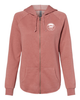 Dusty Rose Full Zip Hoodie